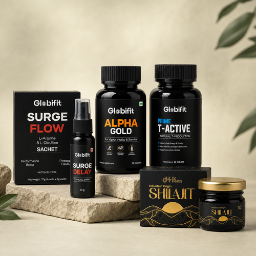 Five products included in the Globi.fit men's wellness combo