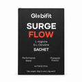 Globifit Surge Flow L-Arginine and L-Citrulline sachets on white background – front